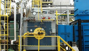 Locação de caldeira industrial para geração de vapor.